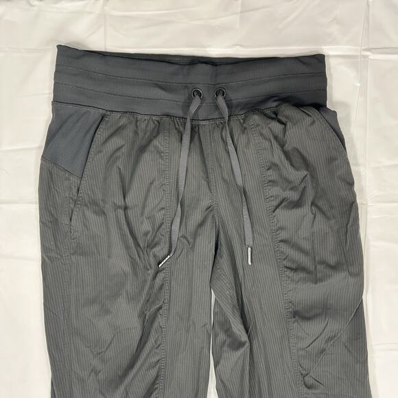 Lululemon Beyond the Studio Jogger Women's 8 Graphite Stripe Lightweight Ruched - Picture 5 of 10